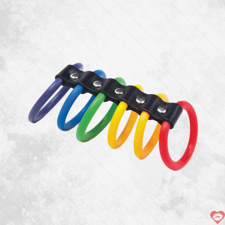 KinkLab Pride Vòng Cặc 6 Gates Cầu Vồng Độc Đáo 