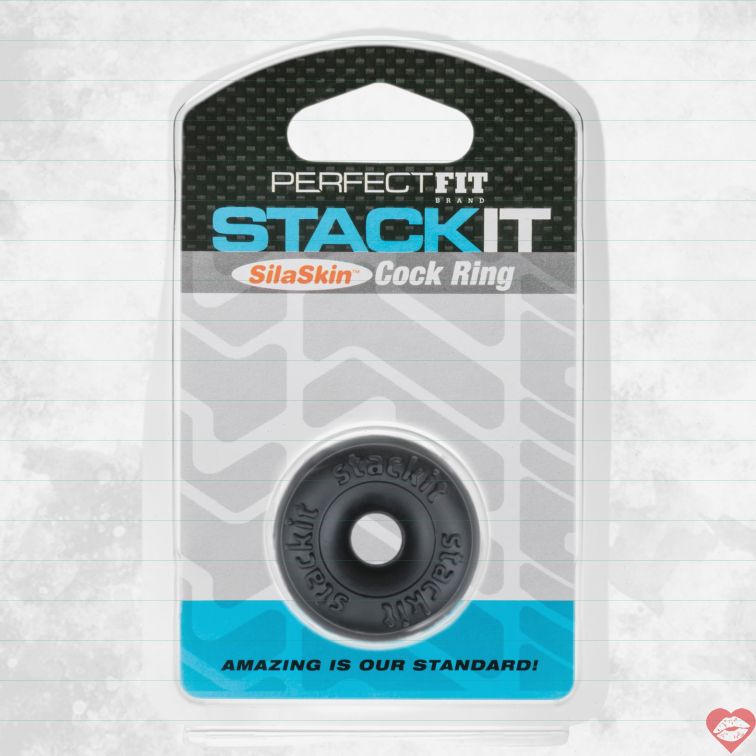 Nhẫn Stackit Perfect Fit Đen SilaSkin Mềm Dẻo Bền 