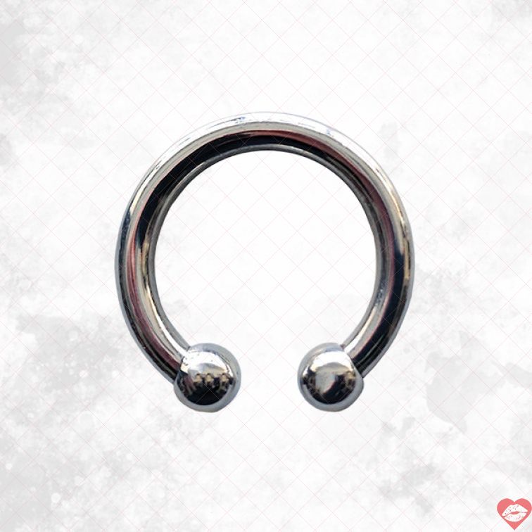 Rouge Horseshoe Vòng Thép 30mm Không Gỉ Nâng Tầm Khoái Lạc 