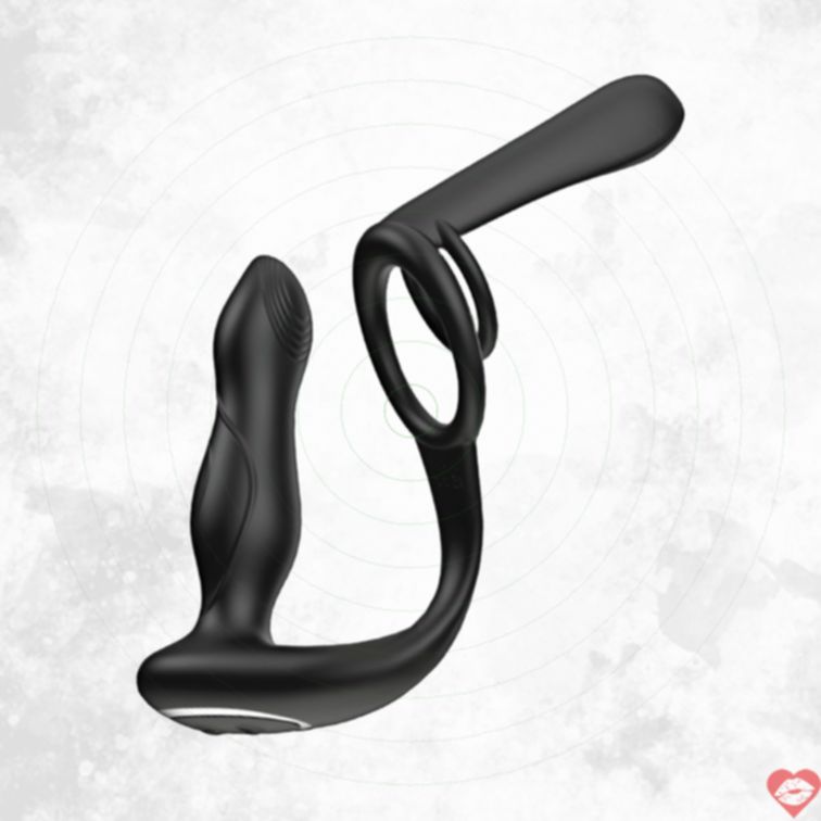 Vành Đai Rung Dương Vật Plug Hậu Siêu Sướng 