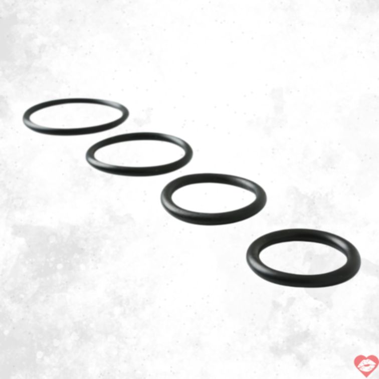 Sportsheets O ring cao su 4 cái 3.2-4cm latex free đa năng 