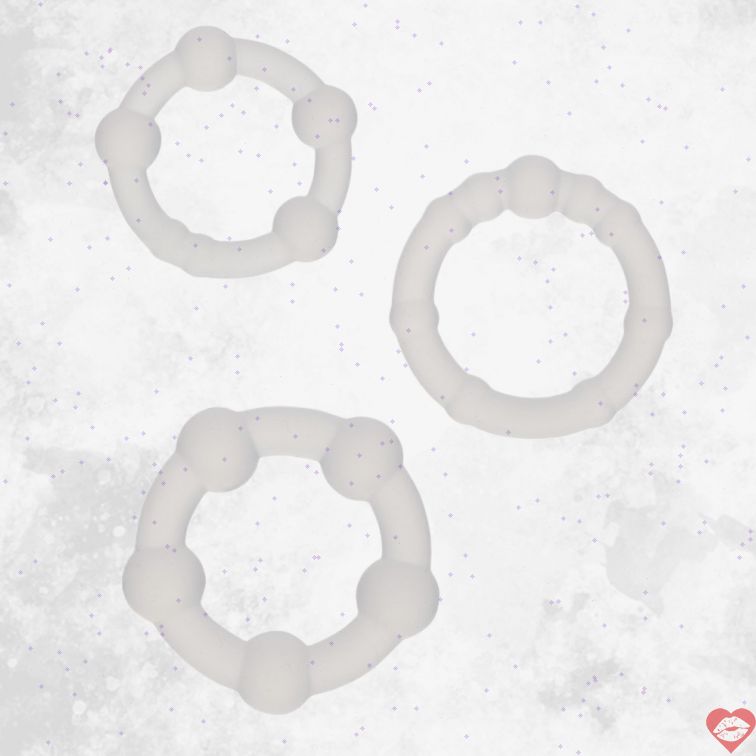 Vòng Dương Vật CEN Alpha Hạt 3pcs Bền Bỉ Tăng Thời Gian 