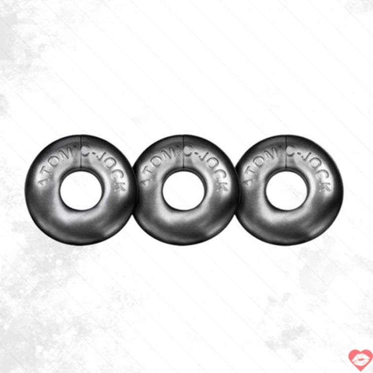 Cockring Oxballs Ringer Thép Xám 3pcs Mỹ Thăng Hoa 