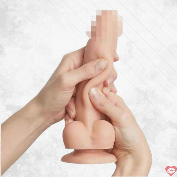 Strap-on Sliding Skin 19cm Thật Động Siêu Phê 