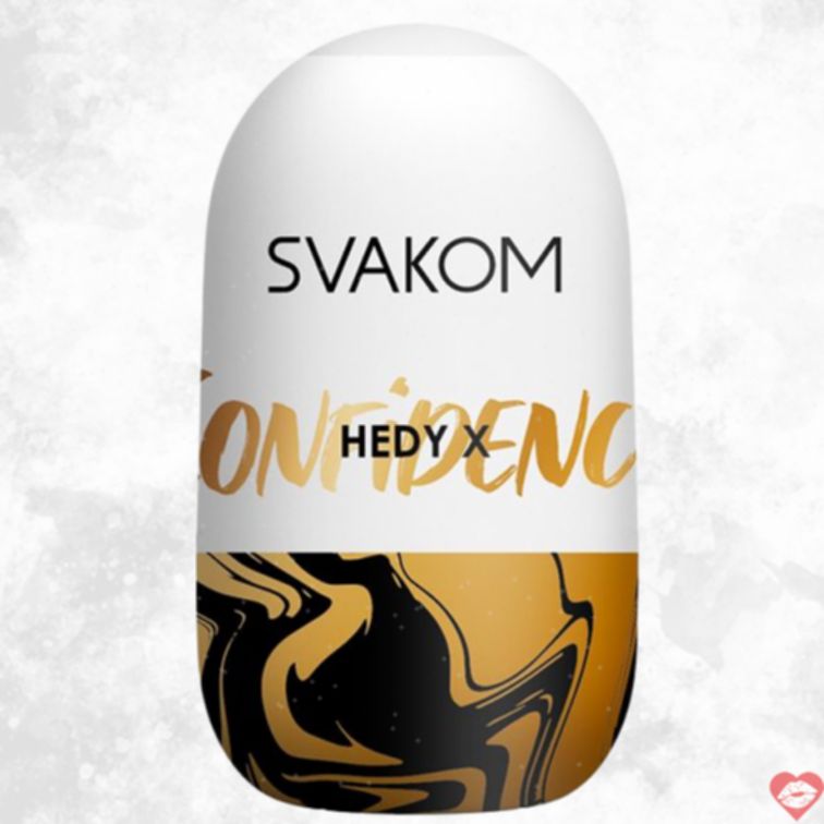 SVAKOM Hedy X Confidence Masturbator Trong Suốt Đỉnh Cao 