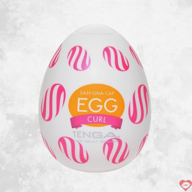 Egg Tenga Curl 5.3cm Nhật Xoáy Kích Thích Mạnh 