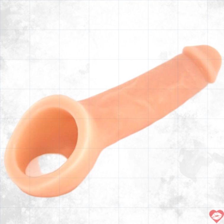 Vixen Ride-On Kéo Dài Dương Vật Mềm Phthalate-Free 