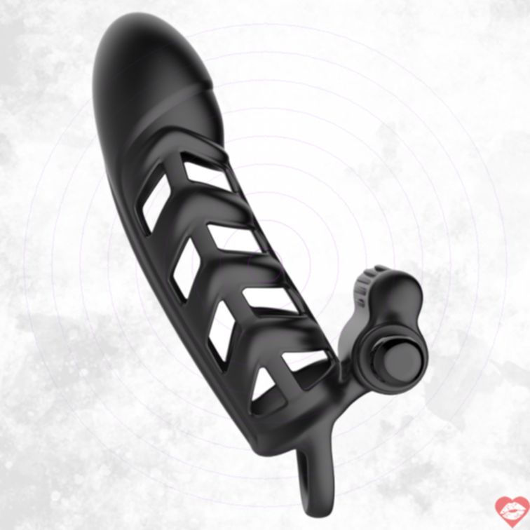 Vòng dương vật Malesation rung đen 13.5cm hút hồn khoái 