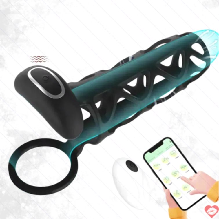 Vành Rung App Đen 14cm Siêu Mạnh Tăng Cường Siêu Sướng 