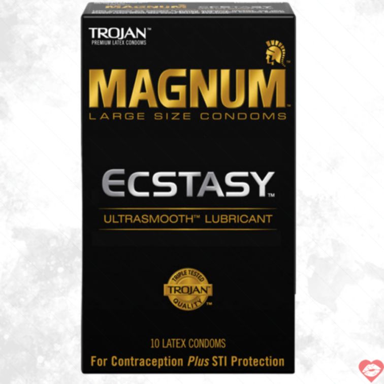 Trojan Magnum Ecstasy Bao Lớn Mỏng Siêu Cảm Giác An Toàn 