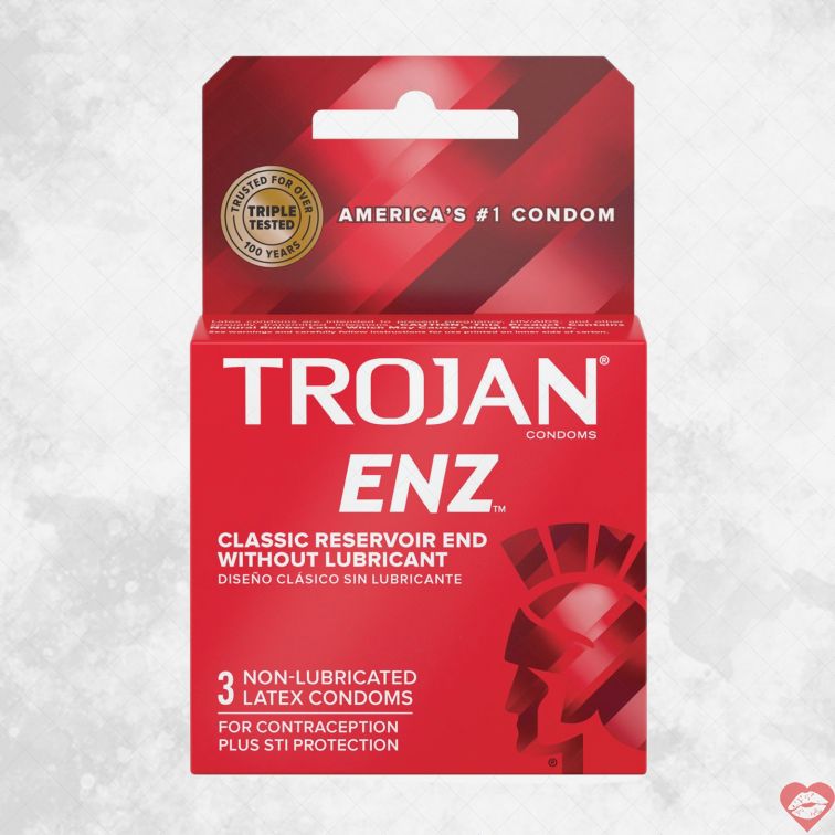 Trojan ENZ Bao Không Dầu Linh Hoạt Tùy Chỉnh Thoải Mái 