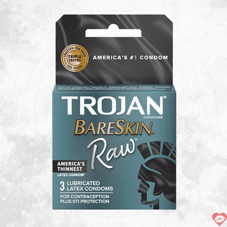 Trojan Bareskin Raw Condom Mỏng Tự Nhiên Cực Sướng 