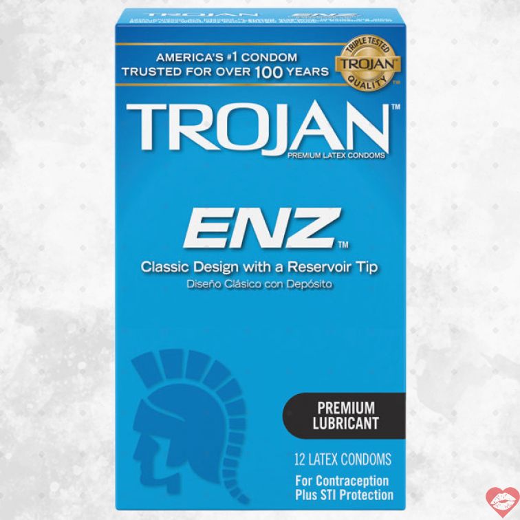 Trojan ENZ Condom Mỏng An Toàn Thoải Mái Tối Ưu 