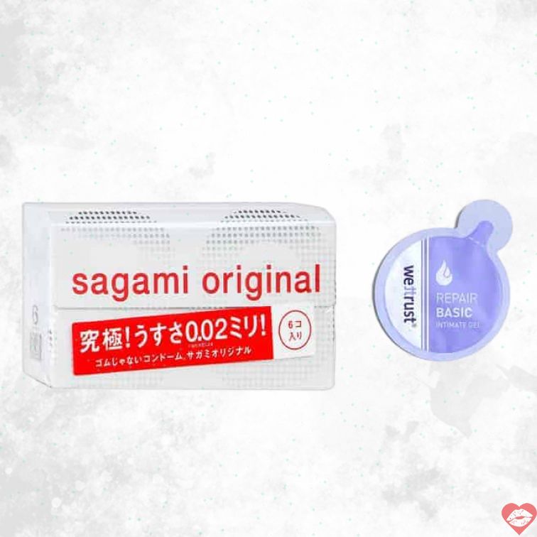 Sagami 0.02 Poly 6 Viên Dầu Mỏng Nhật Bản 