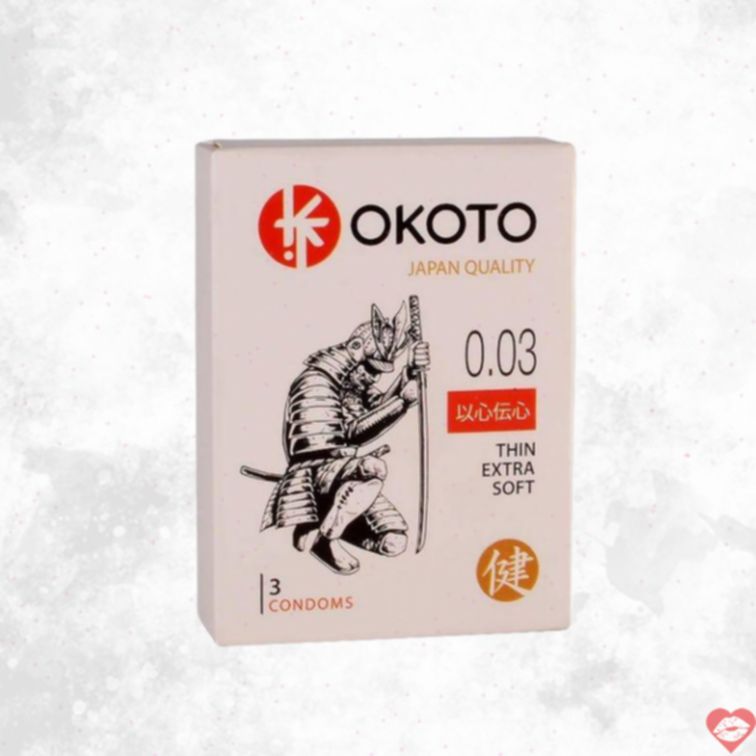 Bao Cao Su Okoto Thin Mỏng Mềm 3 Viên Đam Mê 