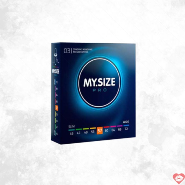 Bao MY.SIZE 57 Siêu Mỏng Vừa Vặn 3 Cái PRO 