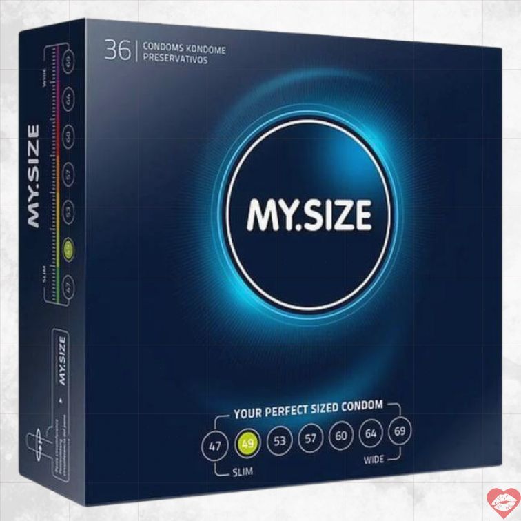 MY.SIZE PRO 49 Bao Cao Mỏng 36cái Kích Thích Cực Đỉnh 