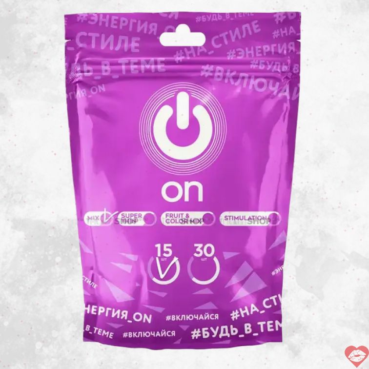 ON Mix Pack Bao 15pc Mỏng Màu Sắc Assorti 