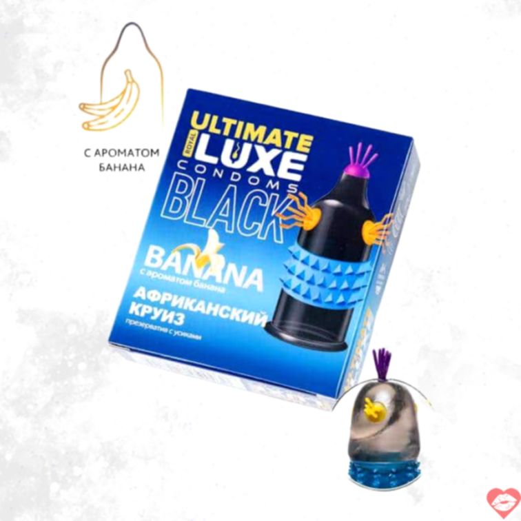 Luxe Black Bao Đen Chuối Kích Thích Siêu Mạnh 