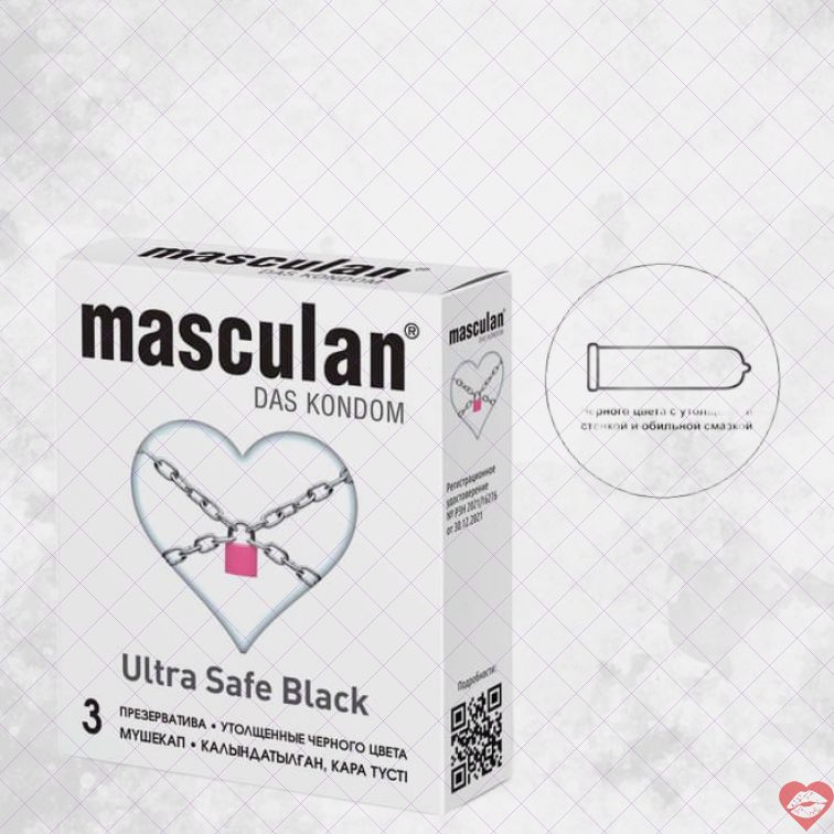 Masculan Black Ultra 3c Ai Cập Bền Vững Bảo Vệ 
