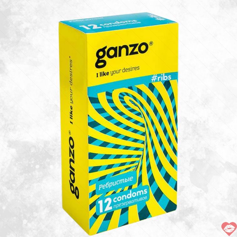 Ganzo Ribbed Bao 12pcs Gân Nổi Siêu Kích Thích 