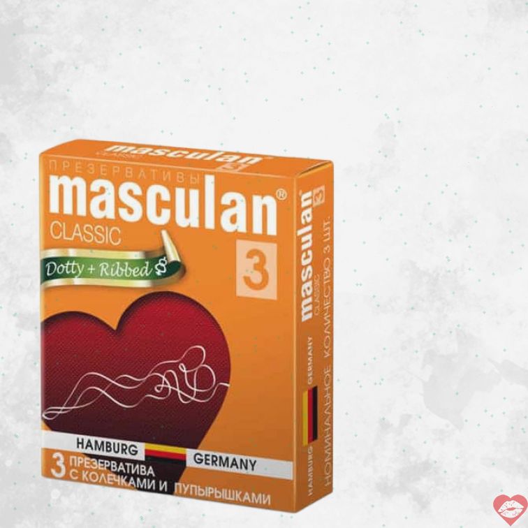 Bao Cao Su Masculan Dotty Ribbed Gợn Sóng 3cái 