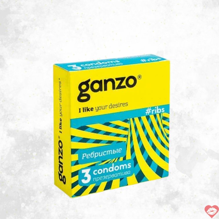 Ganzo Ribs Gân Nổi 3pcs Kích Thích An Toàn Đam Mê 