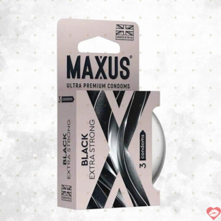 Bao Cao Su Maxus Đen Siêu Bền Extra Strong 