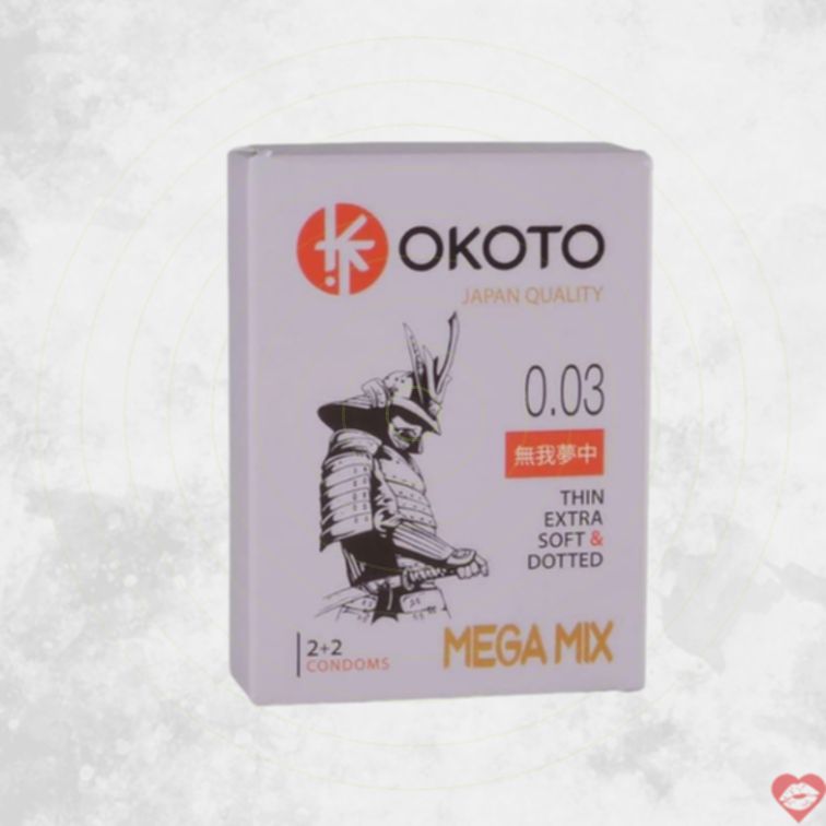 Bao Cao Su Okoto MegaMIX Gai Trơn 4 Viên Tột Độ 