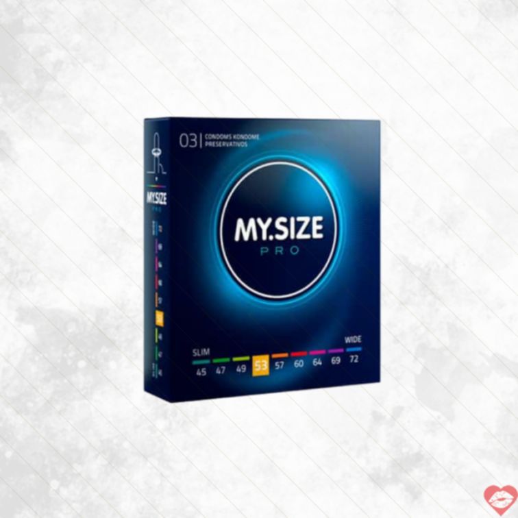 MY.SIZE PRO 53 Bao Cao Mỏng An Toàn 3 Cái 