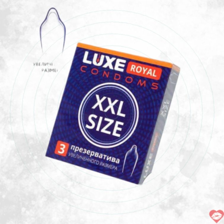 Luxe Royal XXL Bao 19cm Mỏng An Toàn Quà Tặng 