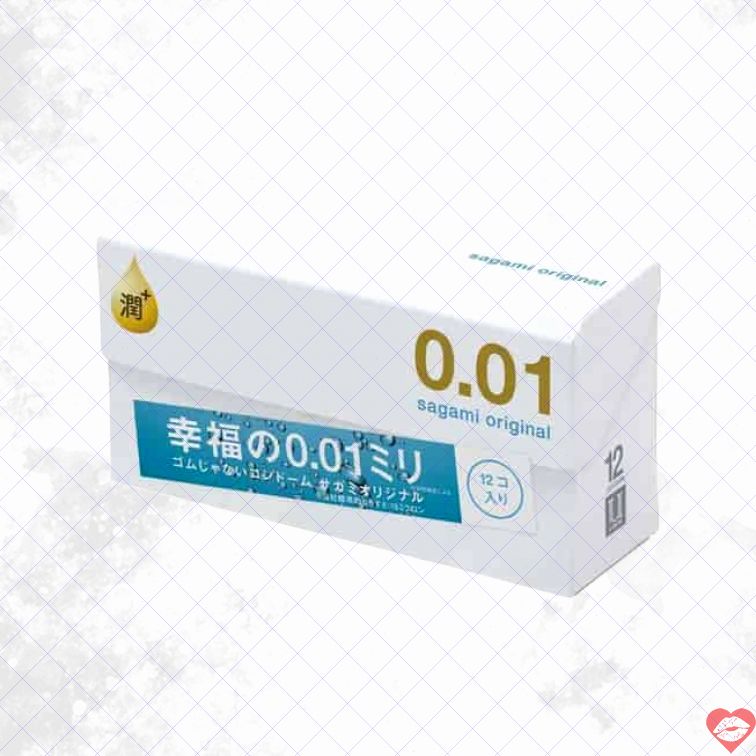 Bao Sagami 0.01 Extra Lub 12cái Mỏng Siêu Trơn 