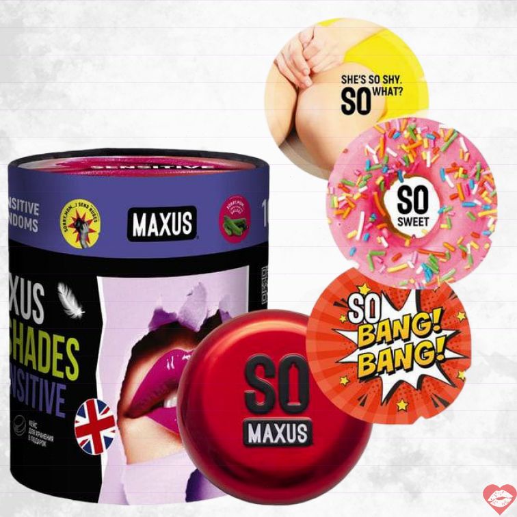 Maxus Sensitive Condoms 100pcs Mỏng 0.05mm Siêu Nhạy 