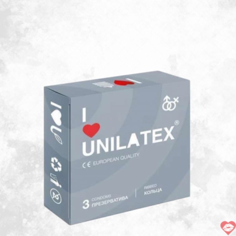 Bao Unilatex Gân Cao Su 3pcs Khoái Lạc 