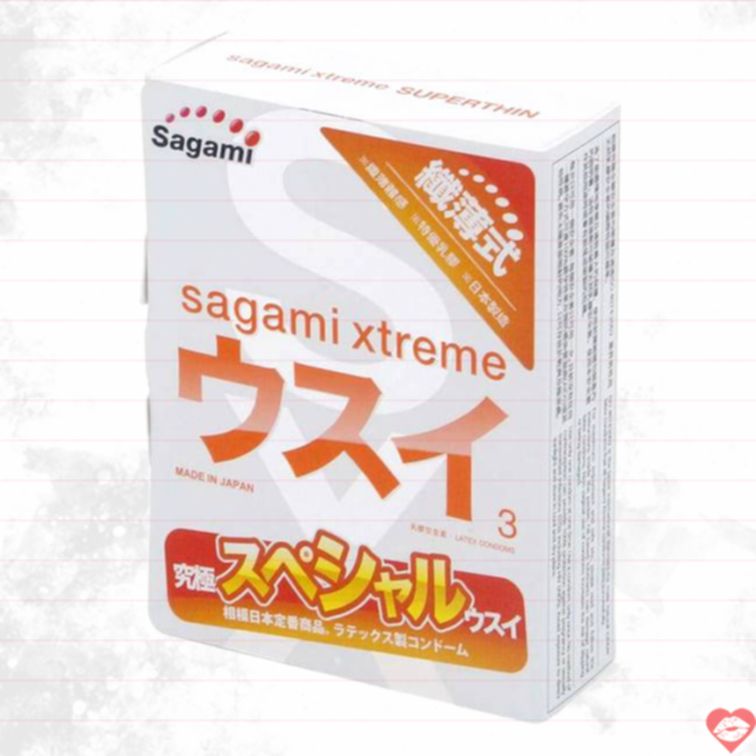Sagami Superthin Bao Mỏng Siêu Nhạy 3 Cái 