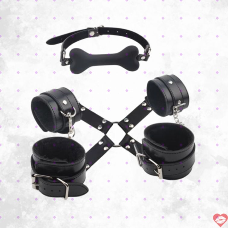 Chisa SM Restrain Set Đen Kiềm Chế Tình Nhân Nóng Bỏng 