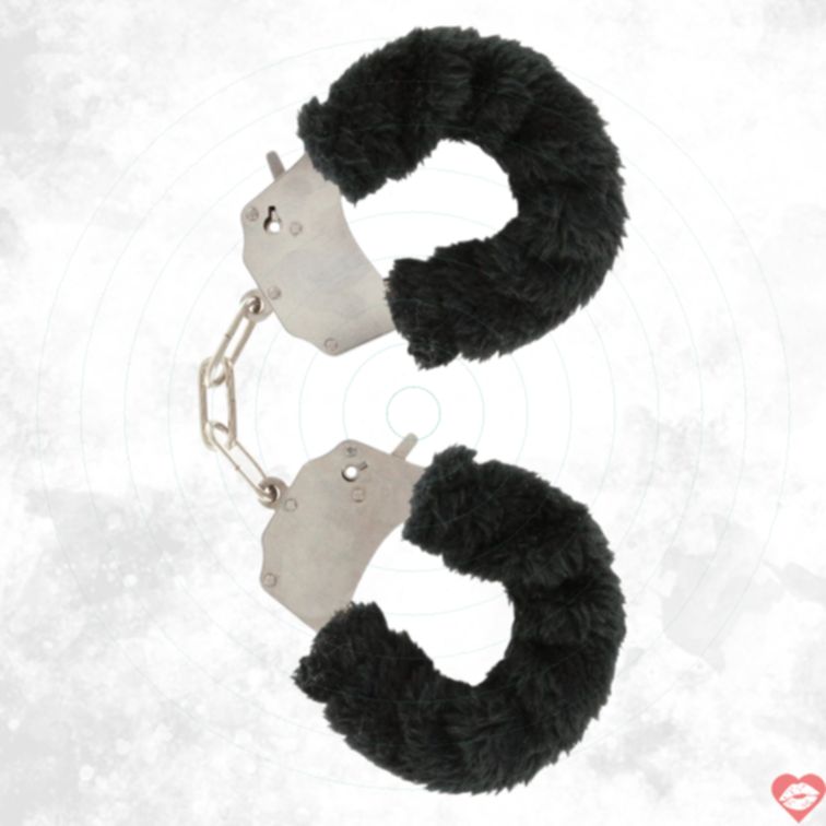 Handcuffs Lông ToyJoy Đen Vui Nhộn Gợi Cảm 