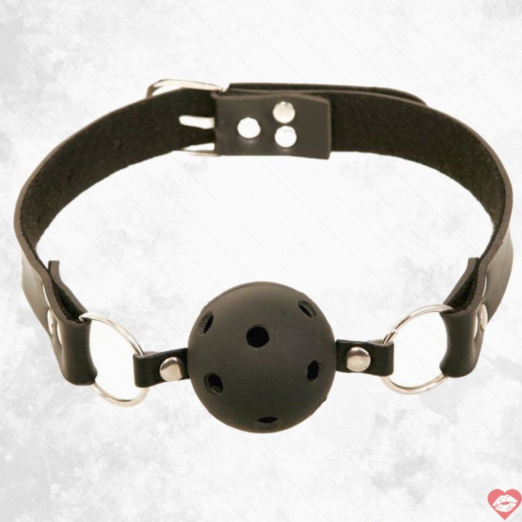 Ball gag Fetish đen thở được bondage 