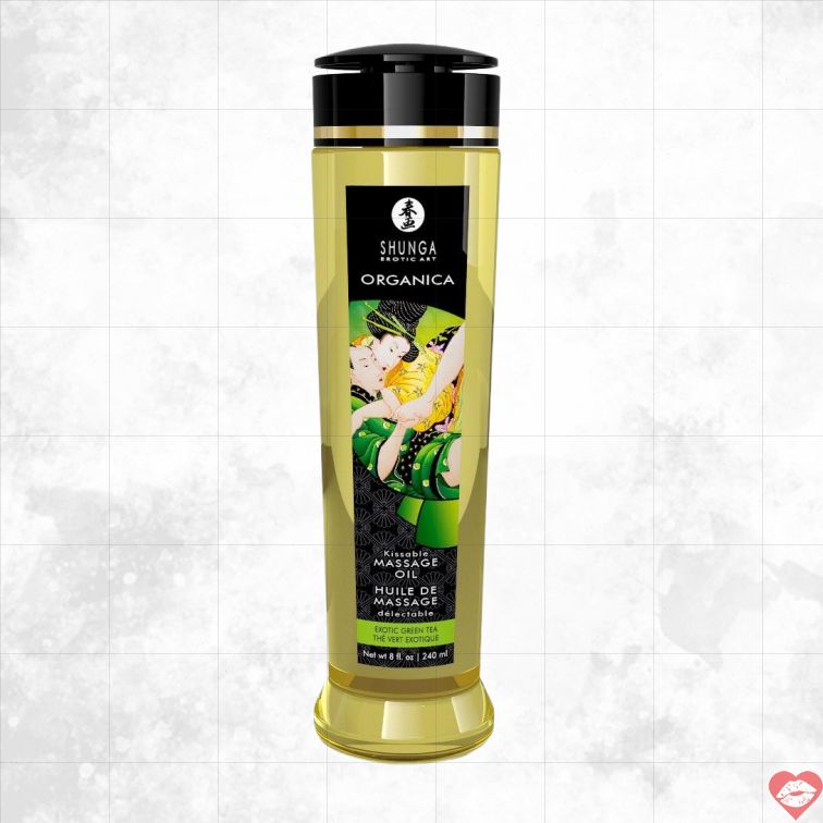 Dầu Shunga Trà Xanh 240ml Massage Ăn Được Canada 