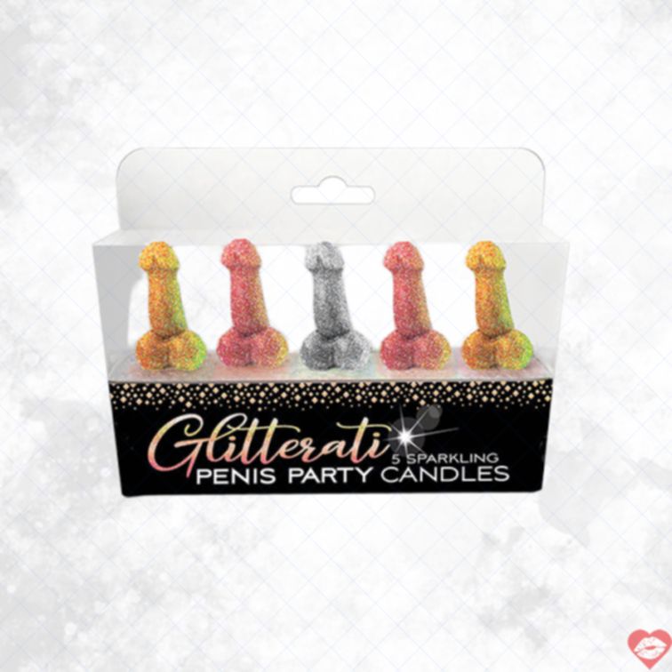 Nến Hình Dương Vật Lấp Lánh 5 Cây Tiệc Nóng Bỏng 