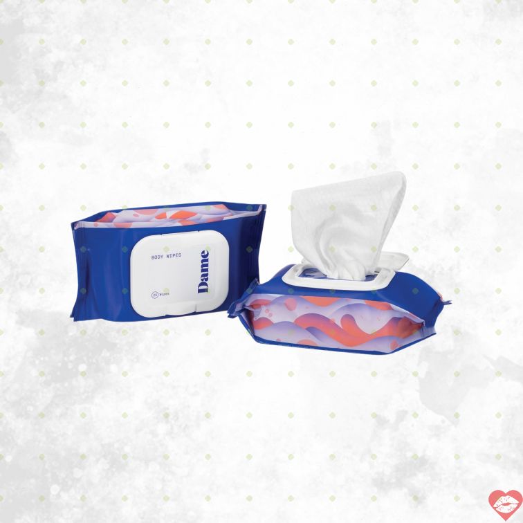 Dame Body Wipes Khăn Ướt Tươi Mát Làm Sạch Thân Thể An Toàn 