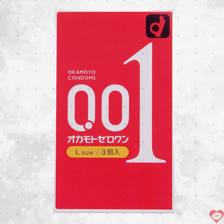 Okamoto Zero One 0.01 L Condom Mỏng Nhất Nhật 3pcs 