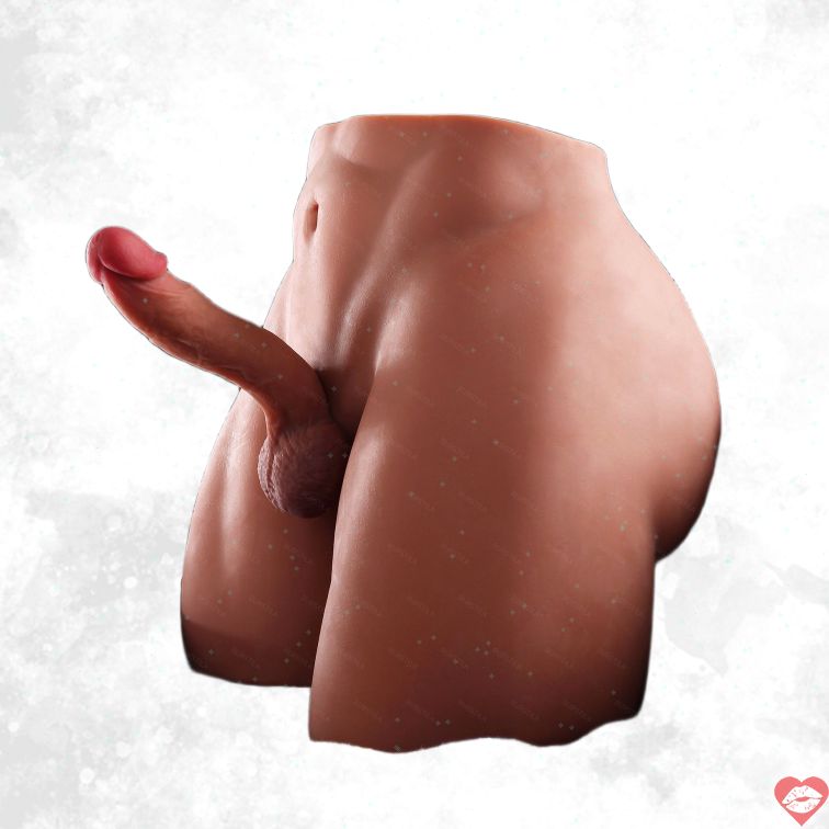 Torso Dildo Nam 16KG Mông Nâu Thật Gợi Cảm Cuồng Nhiệt 
