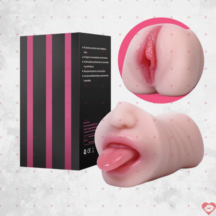 Pocket Pussy Mouth Mini Torso Dual Giấu Kín Siêu Thật 