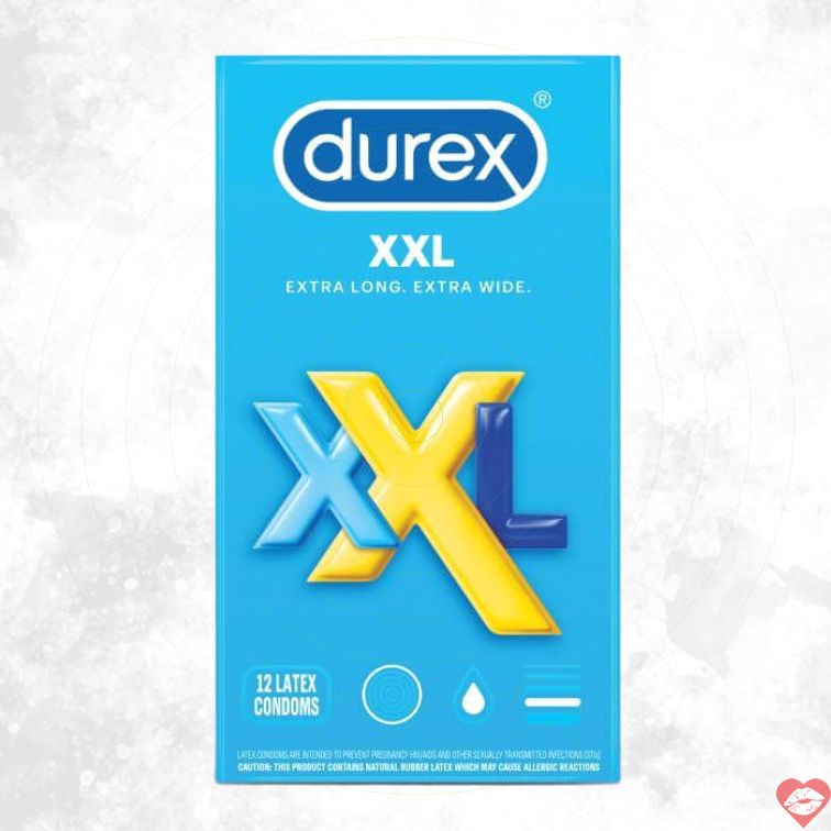 Durex XXL Bao Cao Su Dài Rộng Thoải Mái Tối Ưu Lớn 