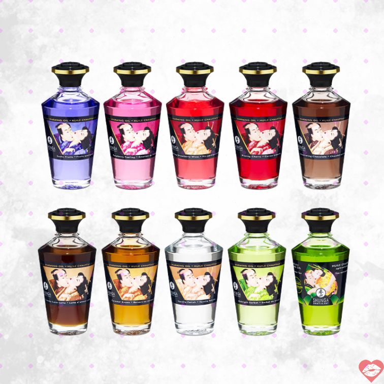 Shunga Warming Oil Massage Ăn Được Ấm Áp Kích Thích 