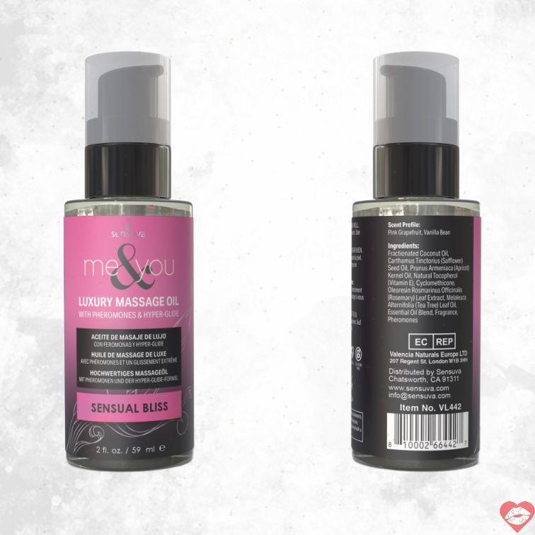 Sensuva Bliss Oil 2oz Massage Pheromone Gợi 
