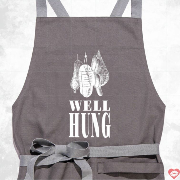 Apron Well-Hung Nướng Thịt Hài Hước Độc Đáo 