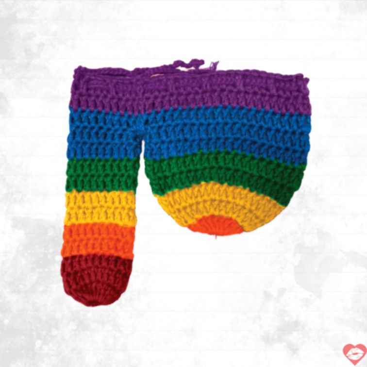 Rainbow Willy Warmer Màu Sắc Giữ Ấm Vui 