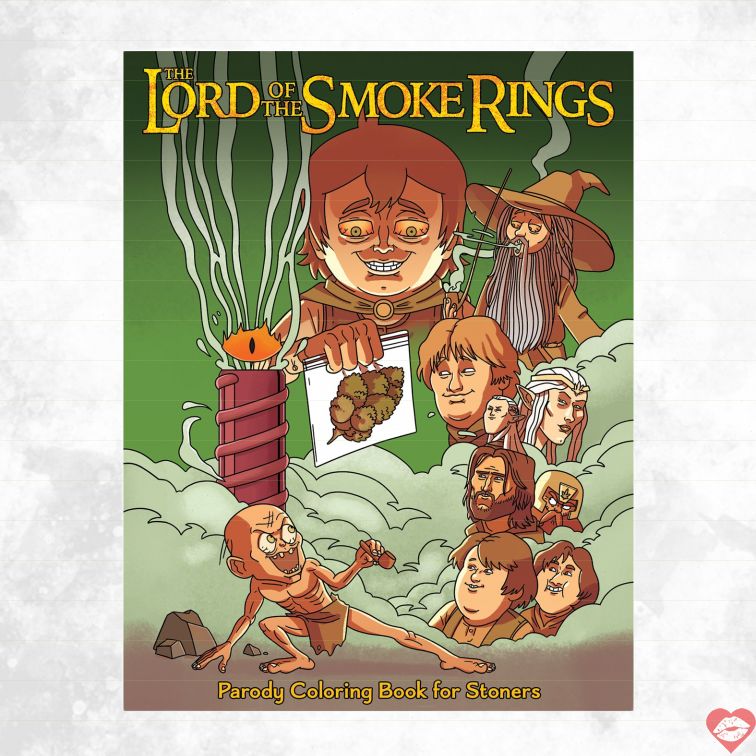 Sách Tô Màu Lord Smoke Rings Parody Chill Hài Hước Thư Giãn 
